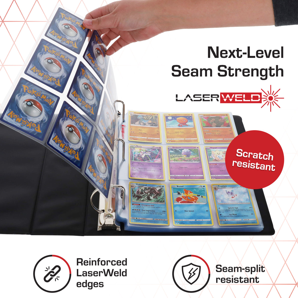 BCW Laserweld 9-Pocket Page (100 Count. Box) – dimensions and specifications