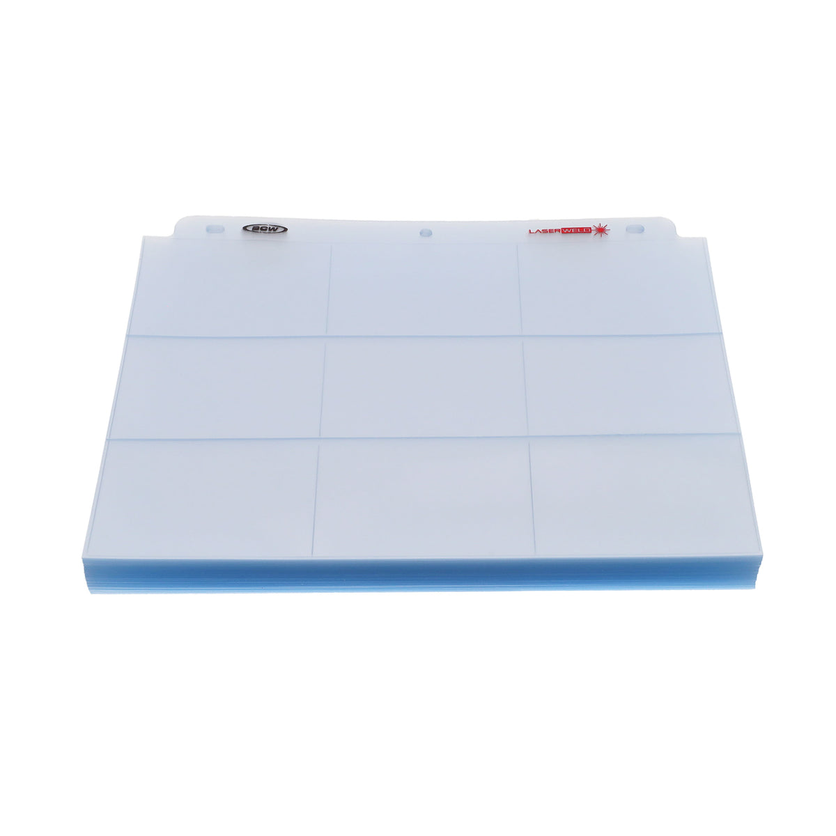 BCW 9-Pocket Trading Card Page - Side Load (100 Count Box) – front product view