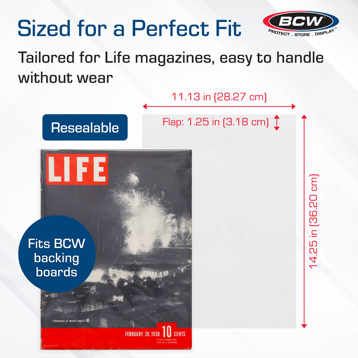 BCW Magazine Bags – dimensions and specifications