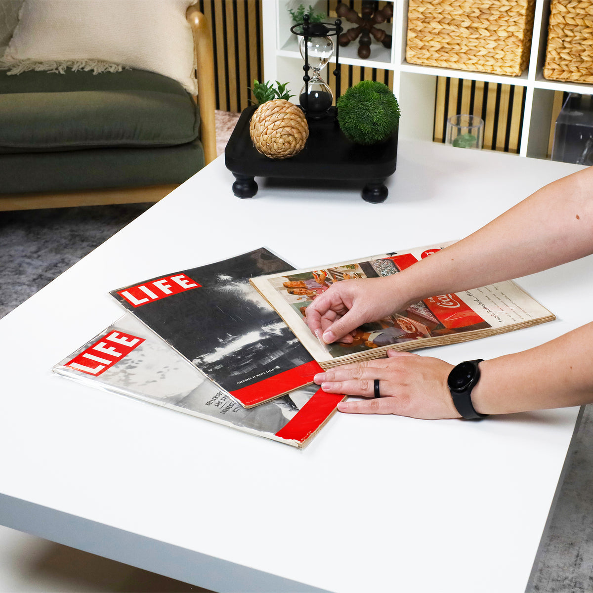 BCW Life Magazine Bags – in-use view