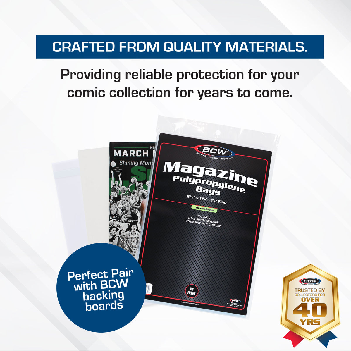BCW Magazine Bags – dimensions and specifications
