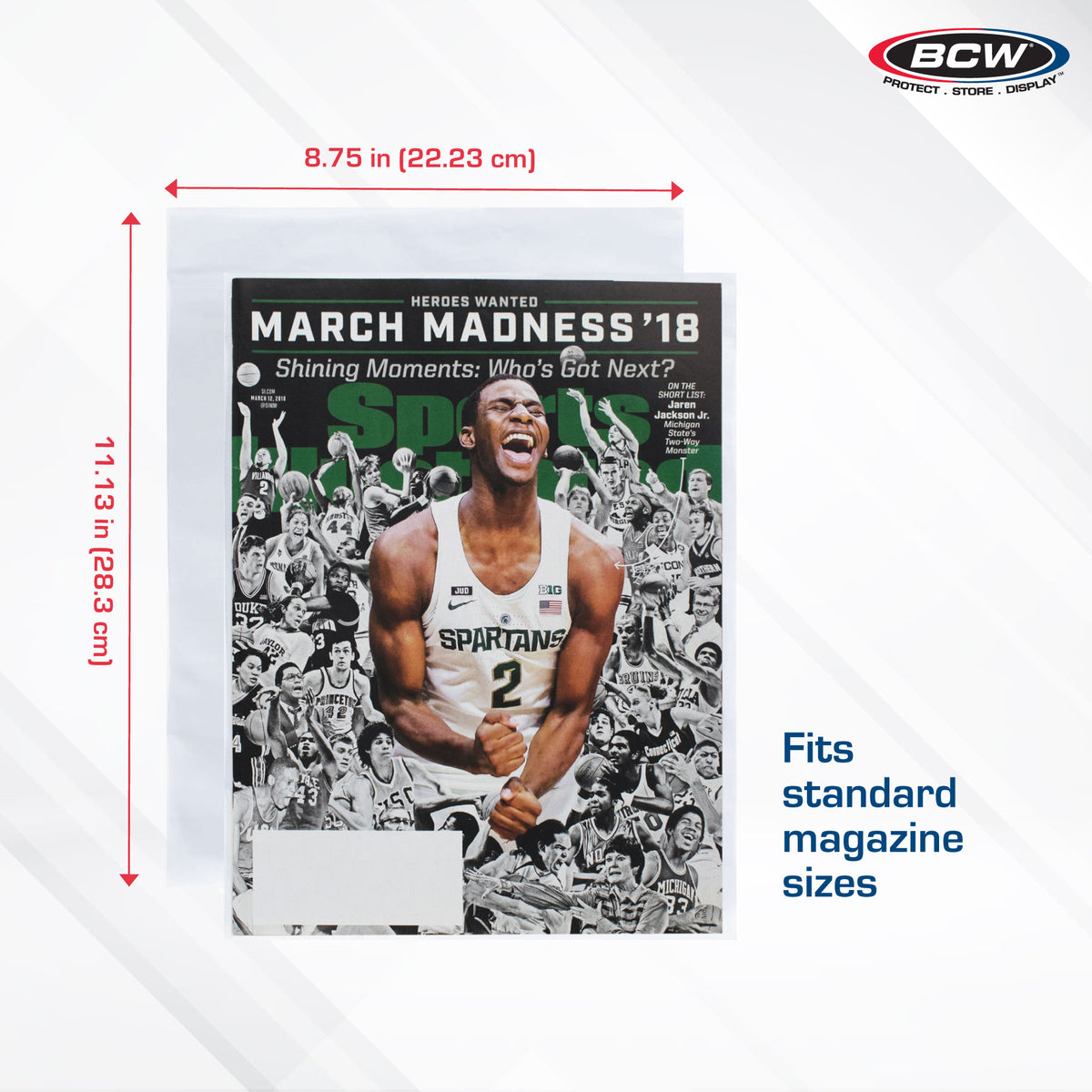 BCW Resealable Magazine Bags – dimensions and specifications