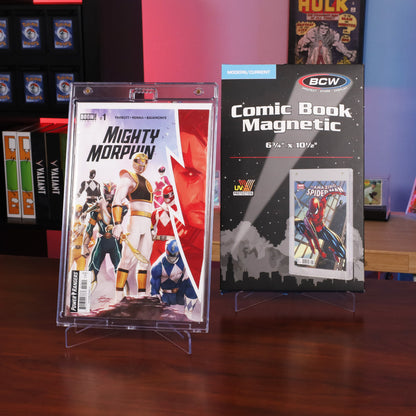 BCW Magnetic Comic Book Holder - Current – in-use view
