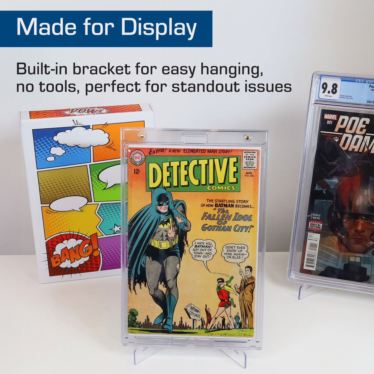BCW Magnetic Comic Book Holder - Silver – dimensions and specifications