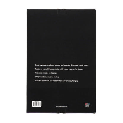 BCW Magnetic Comic Book Holder - Silver – rear view