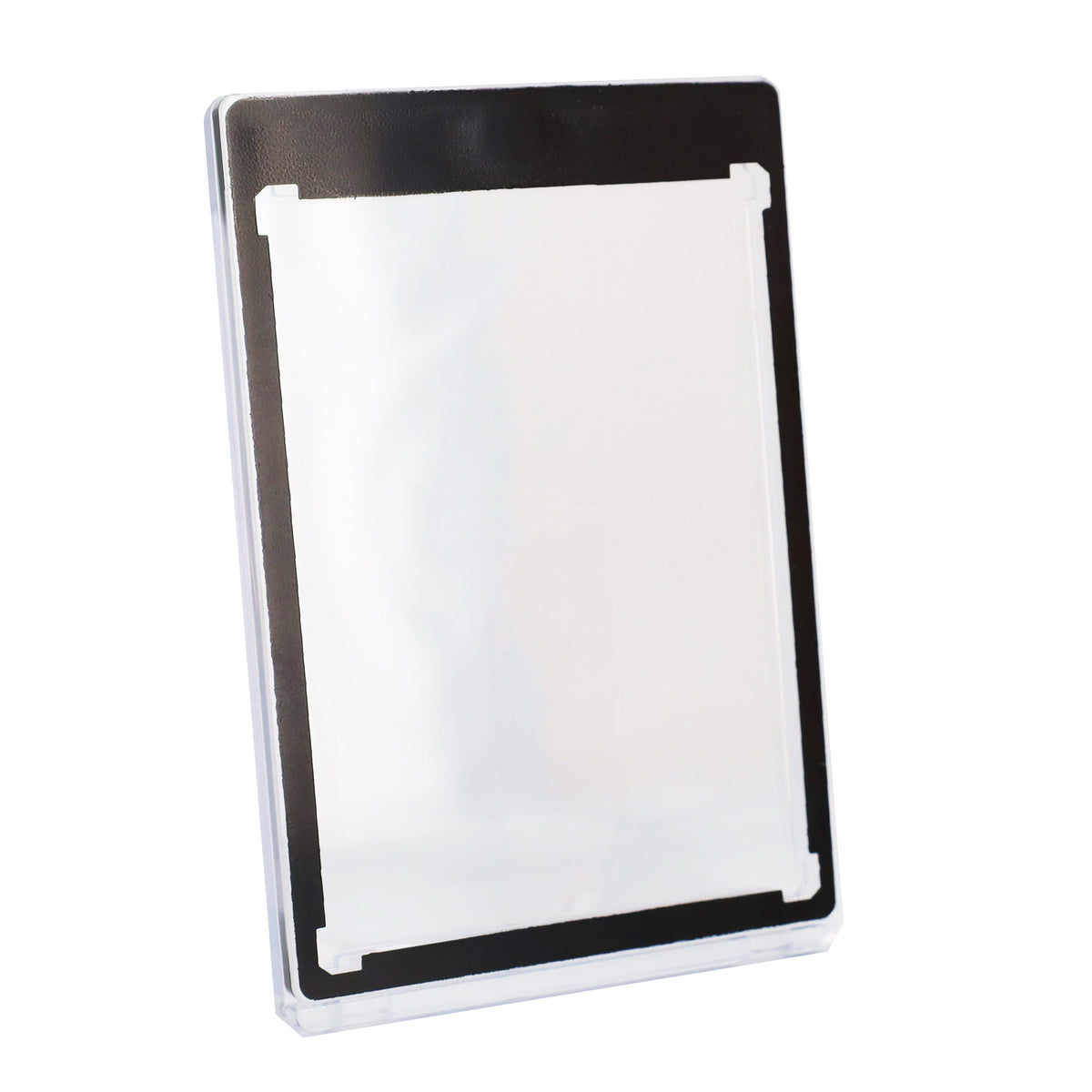 BCW Magnetic Card Holder - 35pt. Black Border – angled view