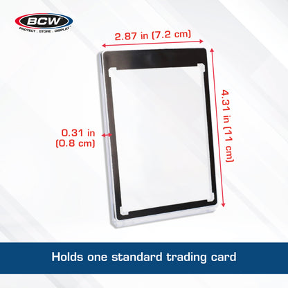BCW Magnetic Card Holder - 35pt. Black Border – dimensions and specifications