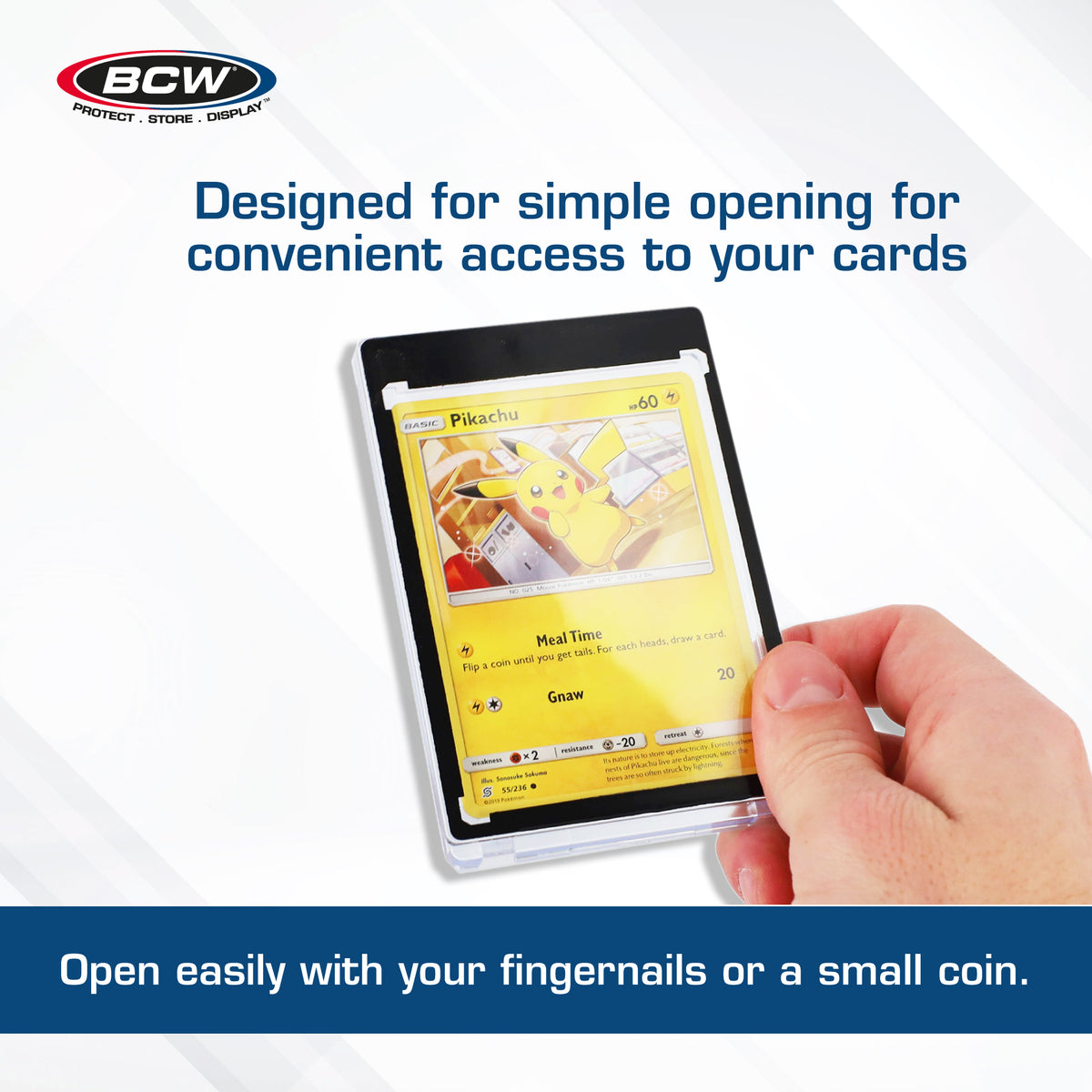 BCW Magnetic Card Holder - 35pt. Black Border – dimensions and specifications