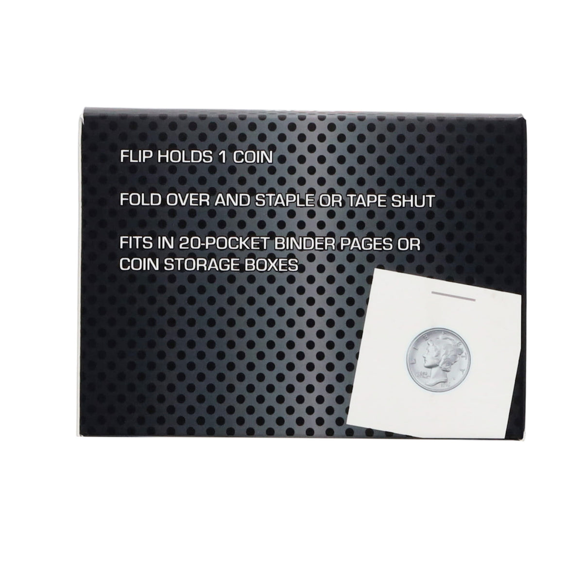 BCW Paper Flips 2 x 2 - Dime – rear view