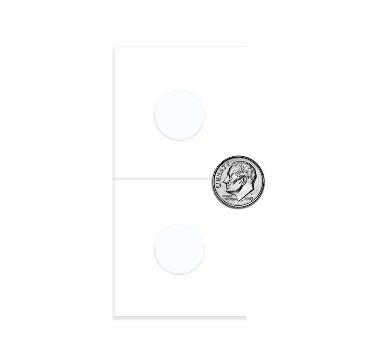 BCW Paper Flips 2 x 2 - Dime – open view