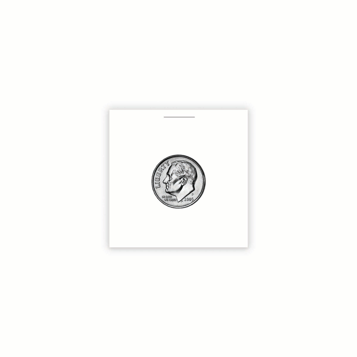 BCW Paper Flips 2 x 2 - Dime – front product view