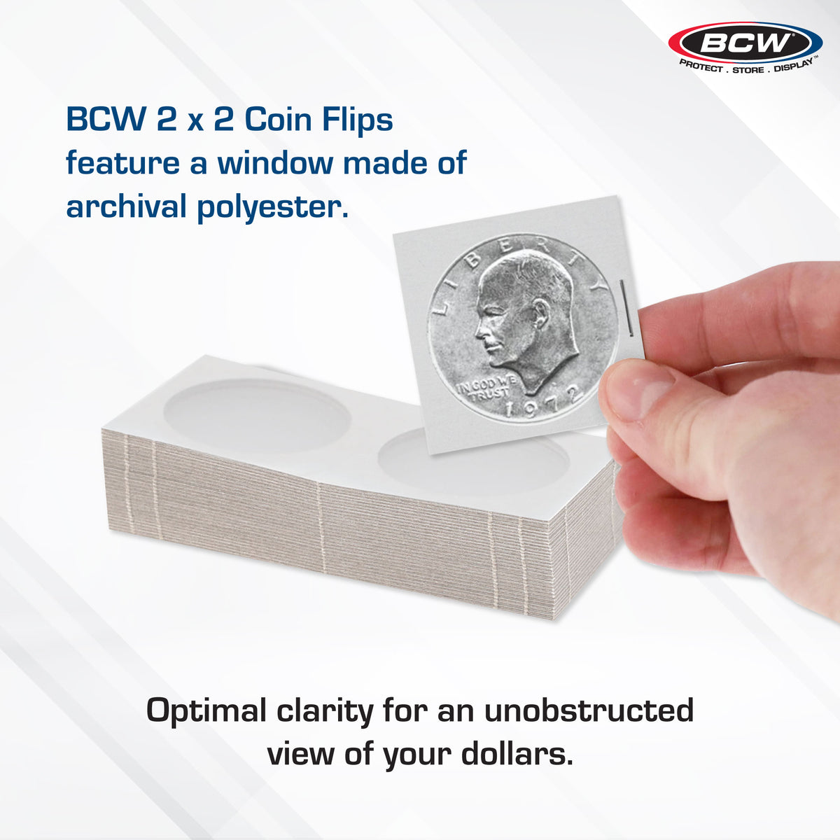 BCW Paper Flips 2 x 2 - Dollar – dimensions and specifications