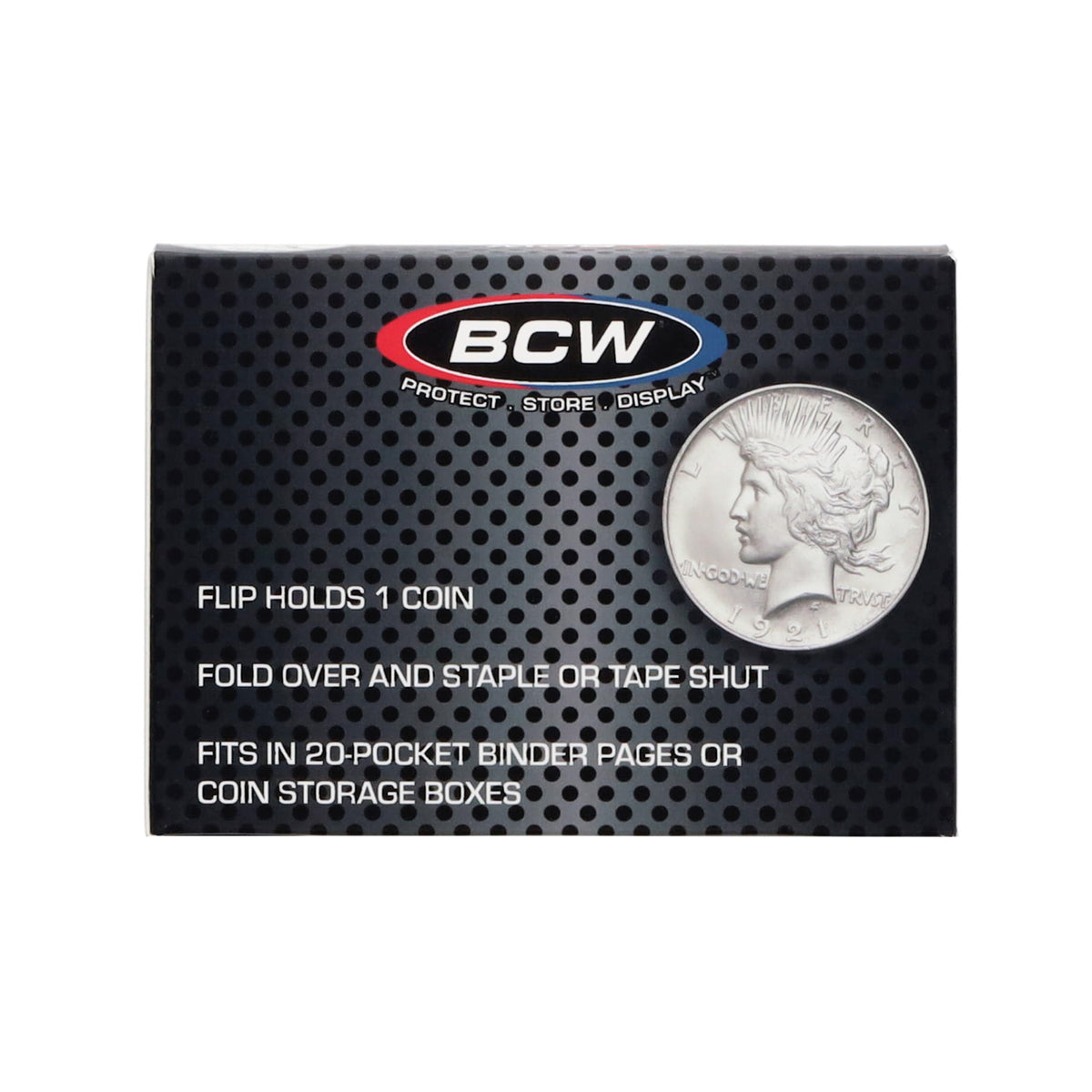 BCW Paper Flips 2 x 2 - Dollar – rear view