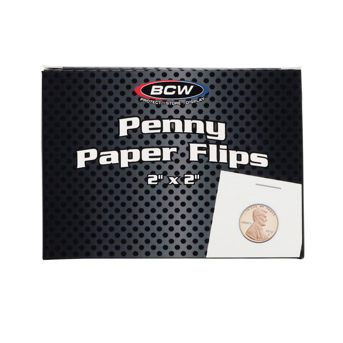 BCW Paper Flips - 2" x 2" - Penny - Box – front product view
