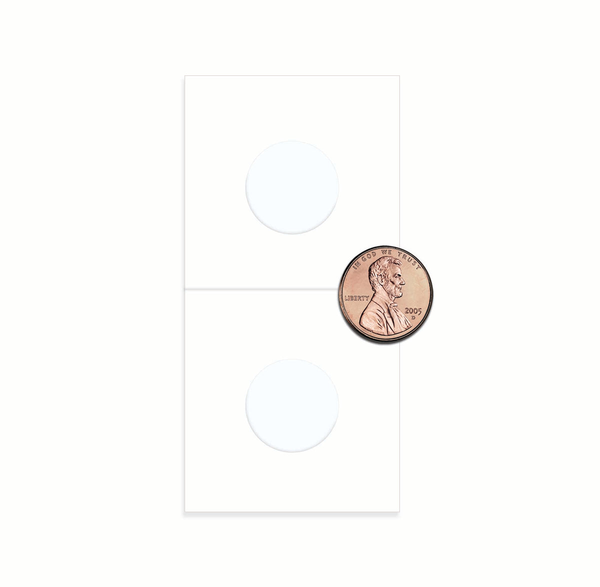 BCW Paper Flips - 2" x 2" - Penny - Box – open view