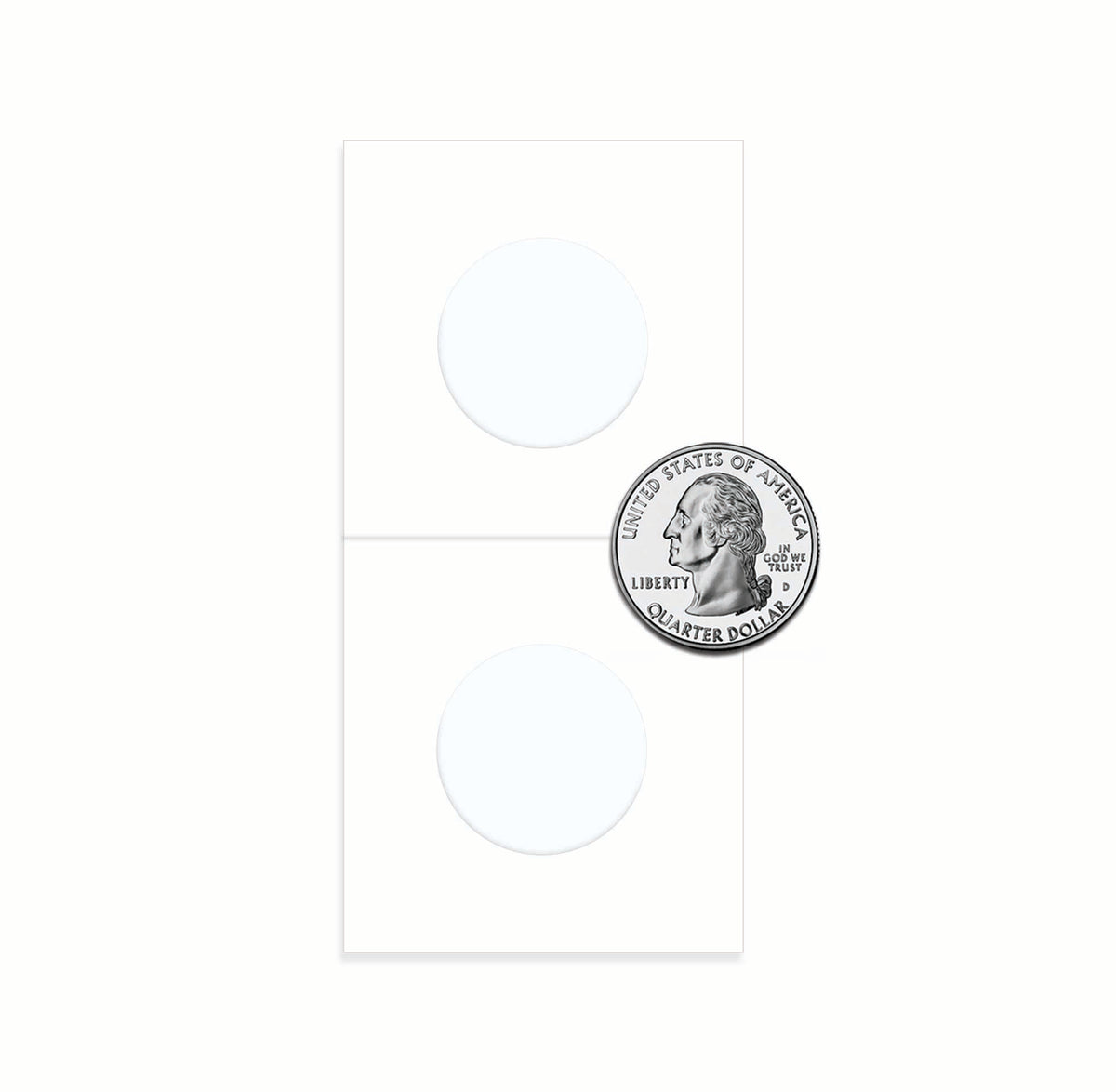 BCW Paper Flips 2 x 2 - Quarter – open view