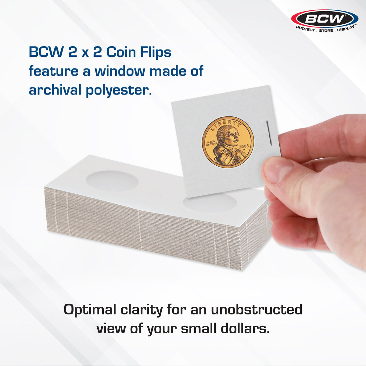 BCW Paper Flips 2 x 2 - Small Dollar – dimensions and specifications