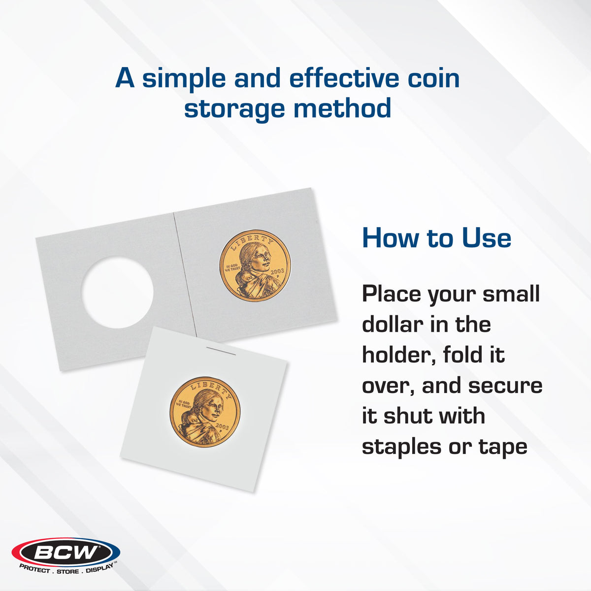 BCW Paper Flips 2 x 2 - Small Dollar – dimensions and specifications