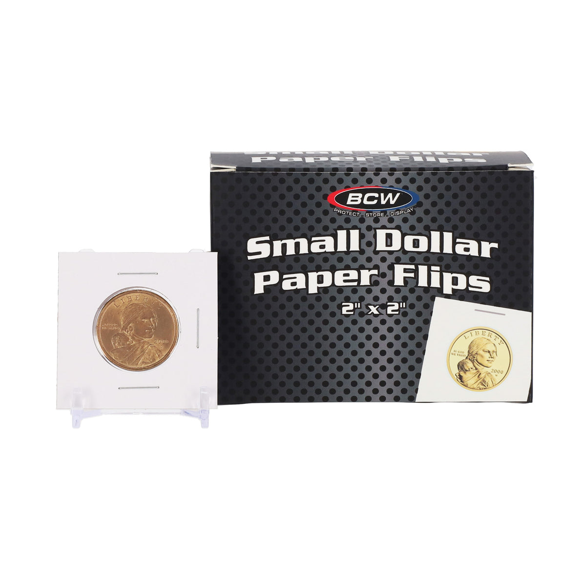 BCW Paper Flips 2 x 2 - Small Dollar – front product view