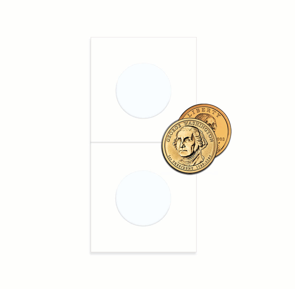 BCW Paper Flips 2 x 2 - Small Dollar – open view