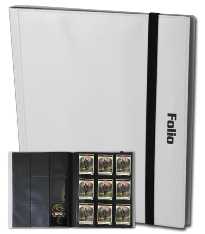 BCW Folio 9-Pocket Album - White – front product view