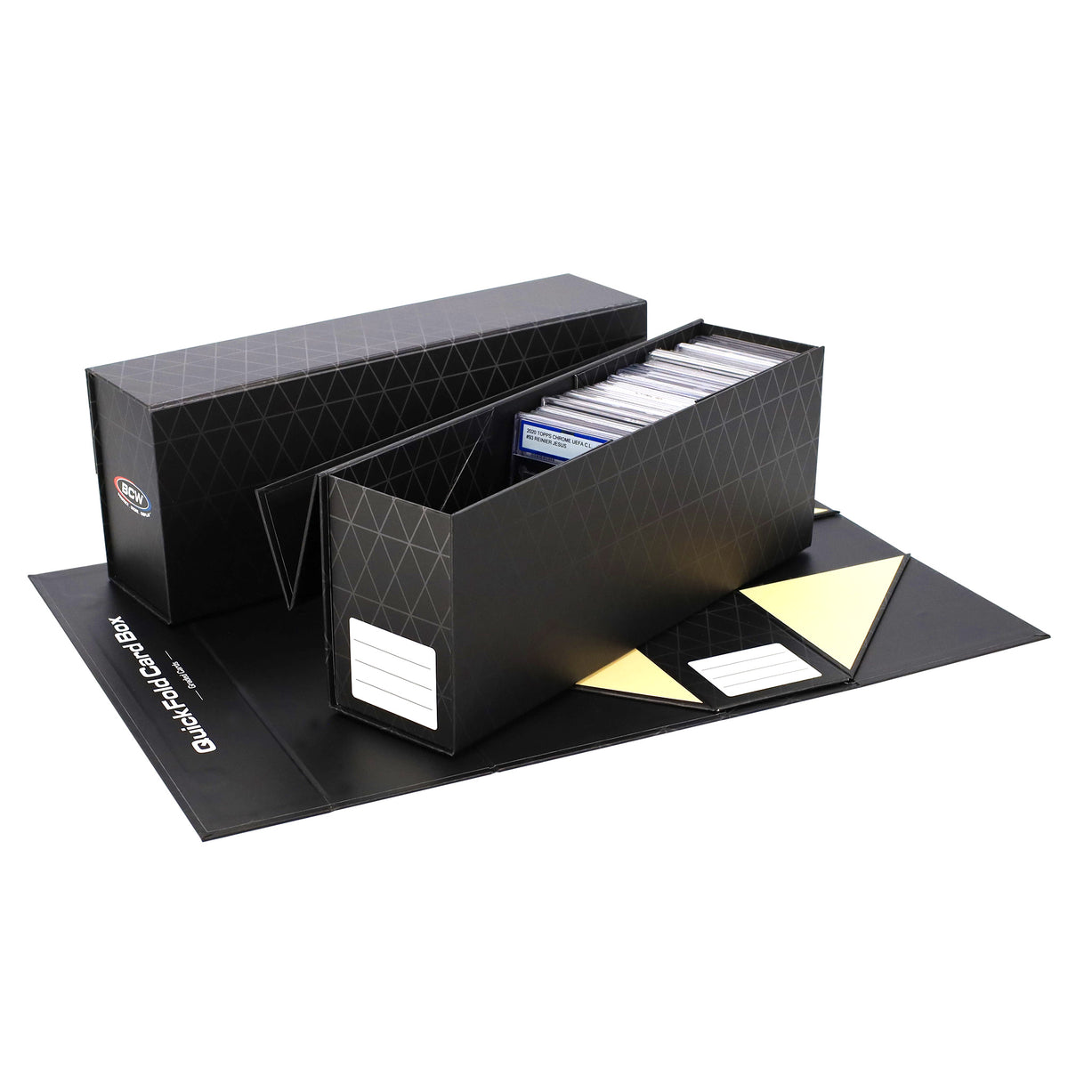 BCW 3 Pack Quickfold Card Boxes - Graded Cards – front product view