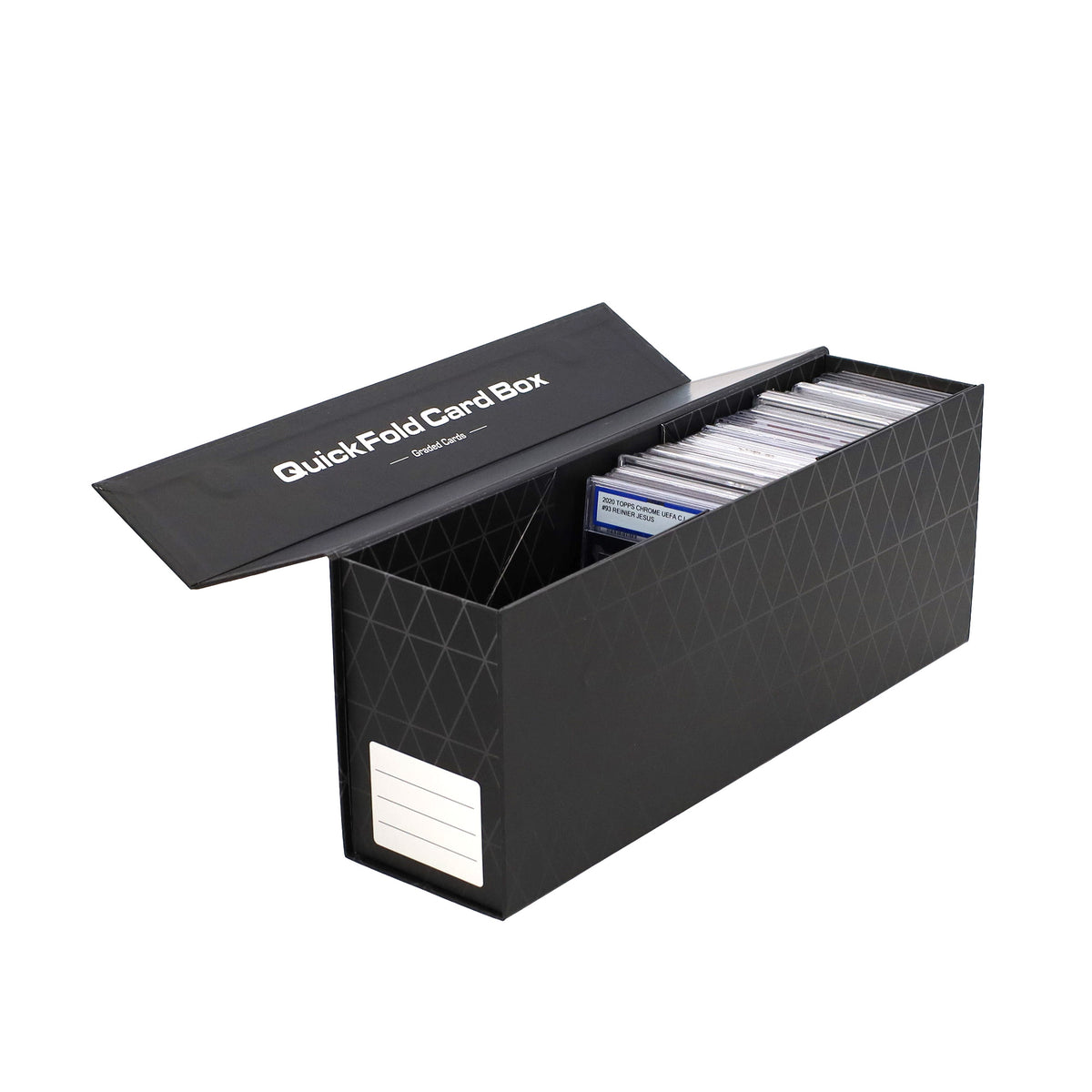 BCW 3 Pack Quickfold Card Boxes - Graded Cards – open view