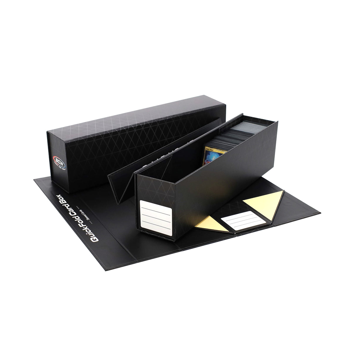BCW 3 Pack Quickfold Card Boxes - Sleeved Cards – front product view