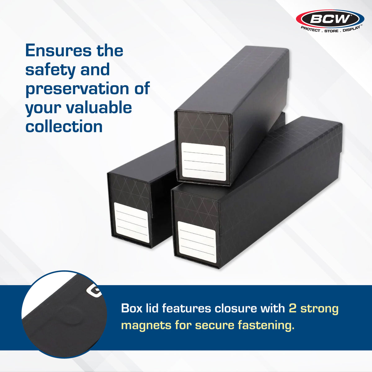 BCW 3 Pack Quickfold Card Boxes - Sleeved Cards – dimensions and specifications