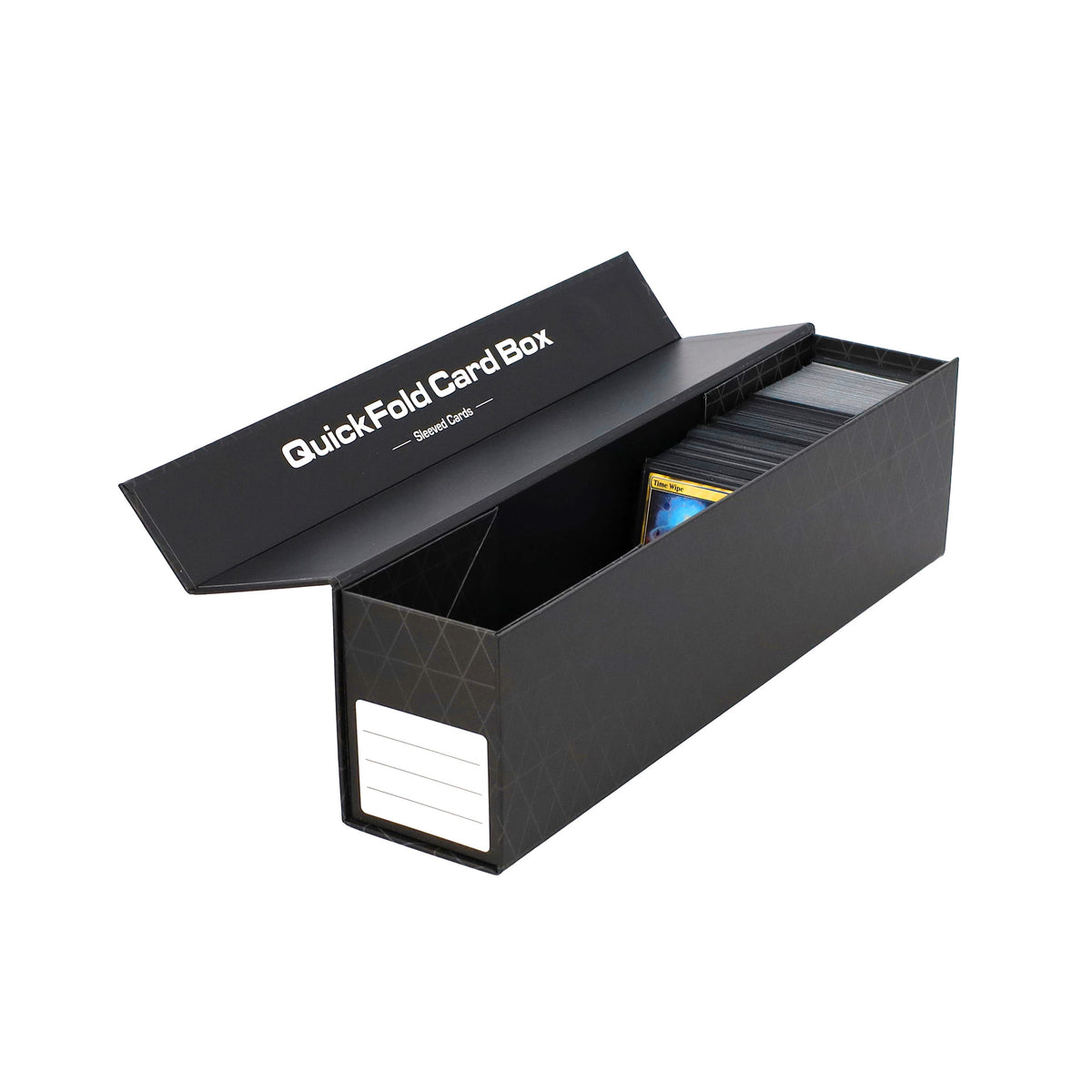 BCW 3 Pack Quickfold Card Boxes - Sleeved Cards – open view