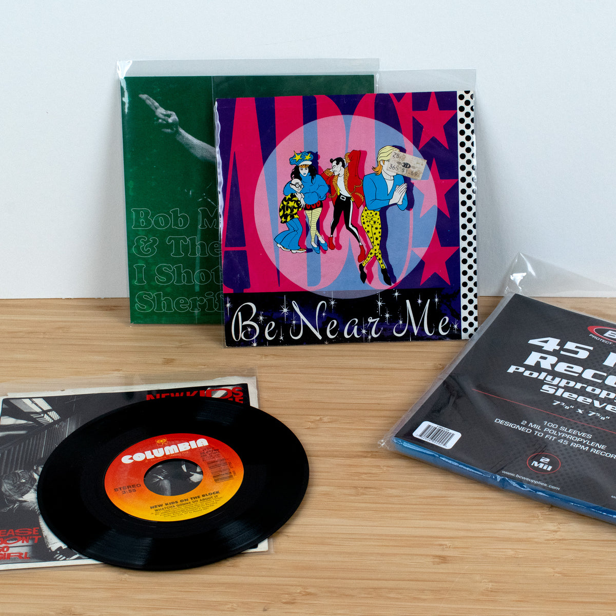 BCW 45 RPM Record Sleeves - 100 Pack – front product view