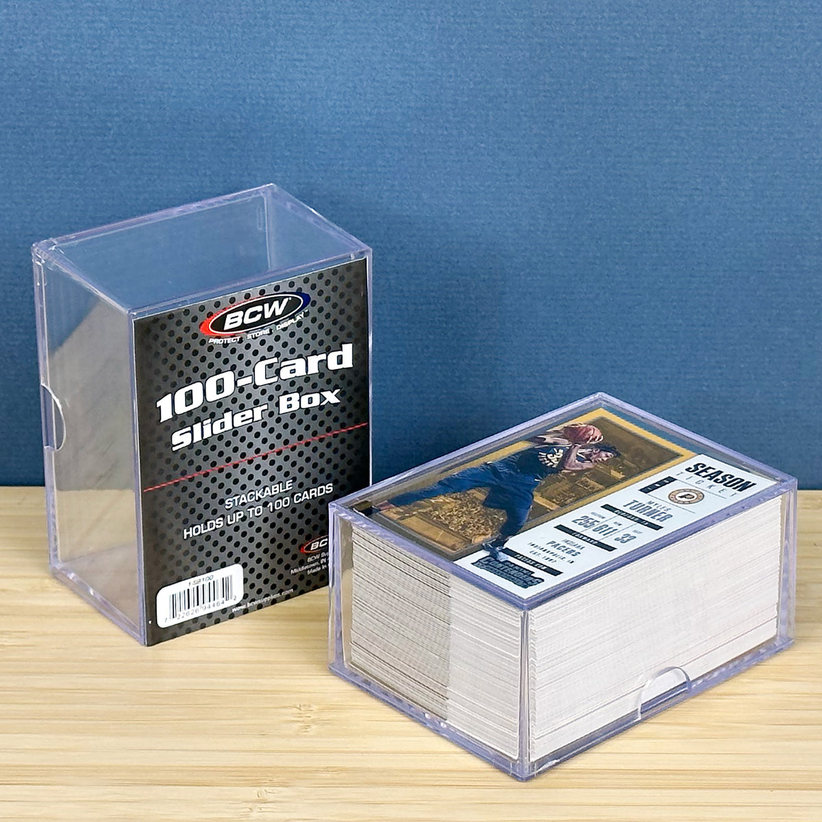 BCW 2-Piece Slider Box - 100 Count – front product view