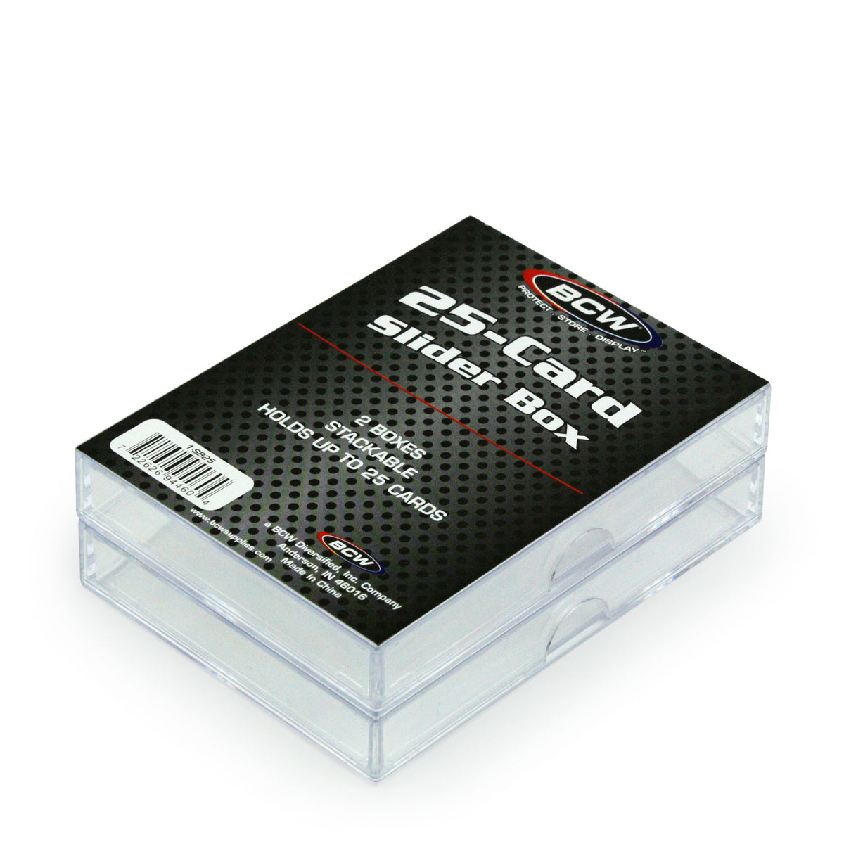 BCW 2-Piece Slider Box - 25 Count – front product view