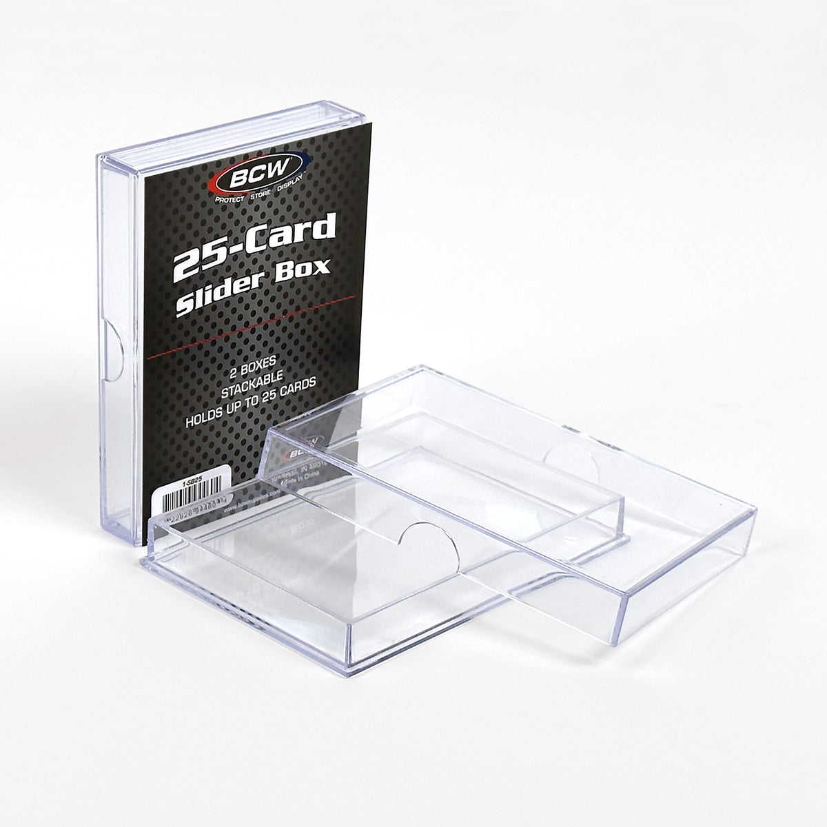 BCW 2-Piece Slider Box - 25 Count – front product view