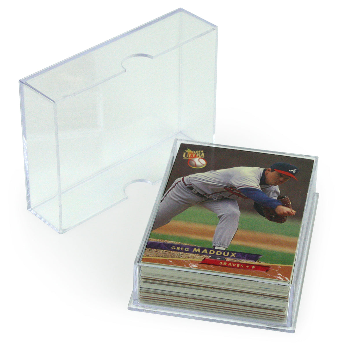 BCW 2-Piece Slider Box - 50 Count – open view