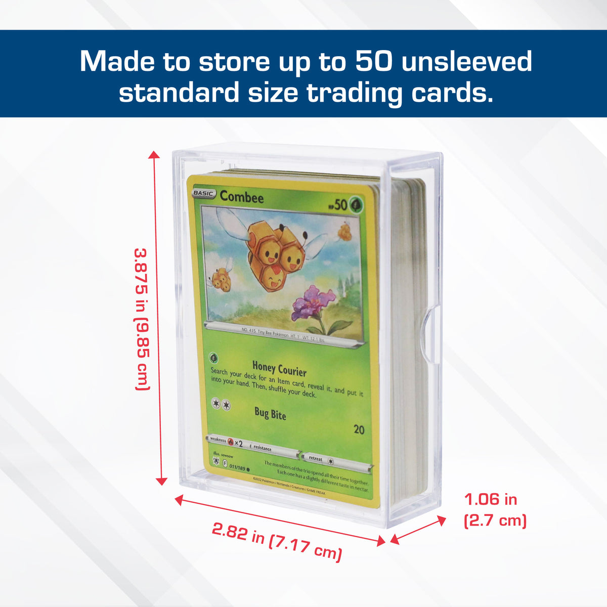 BCW 2-Piece Slider Box - 50 Count – dimensions and specifications