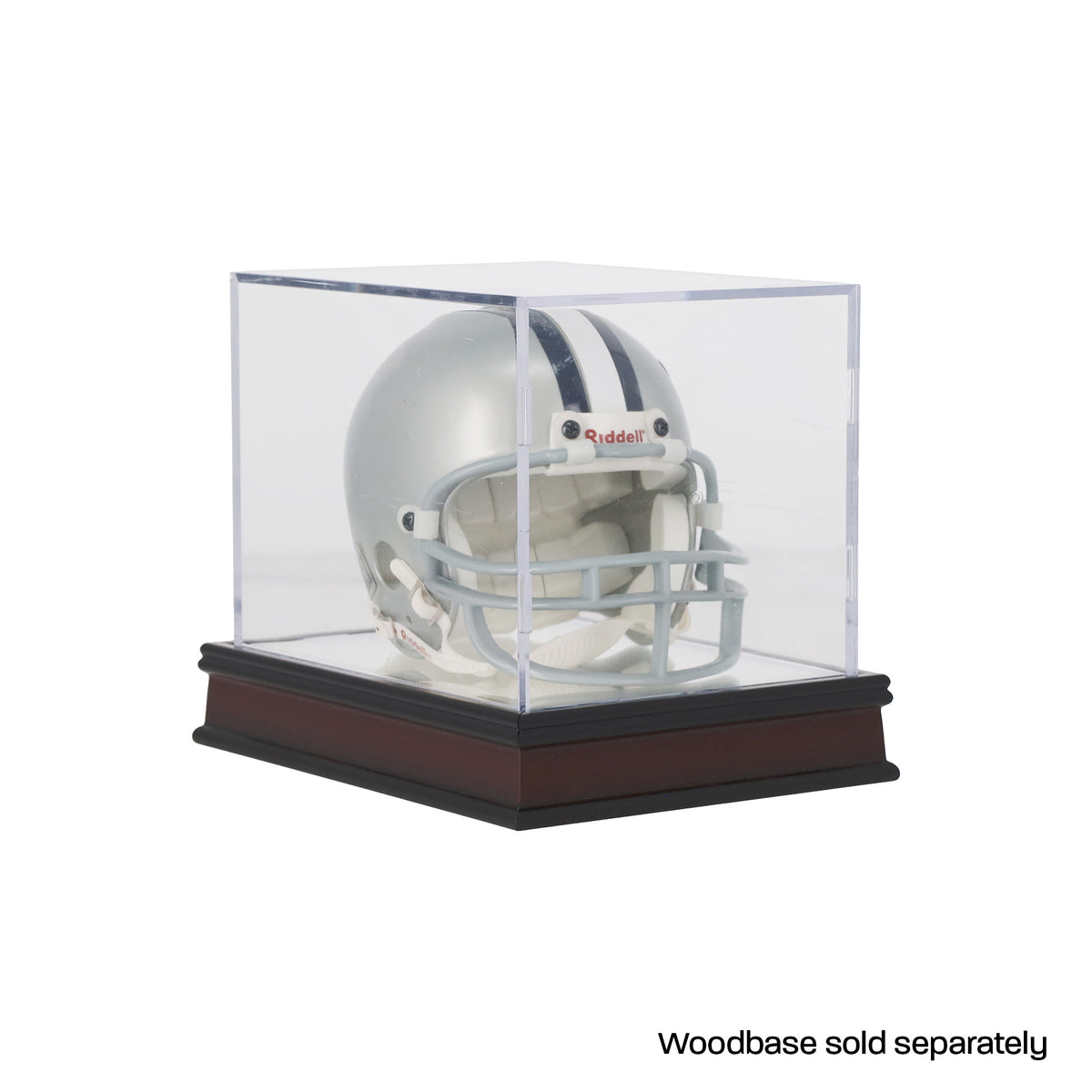 BCW Mini Helmet Showcase - UV – angled view