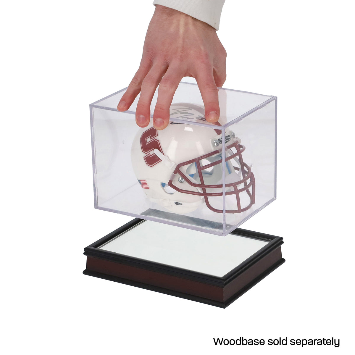 BCW Mini Helmet Showcase - UV – in-use view