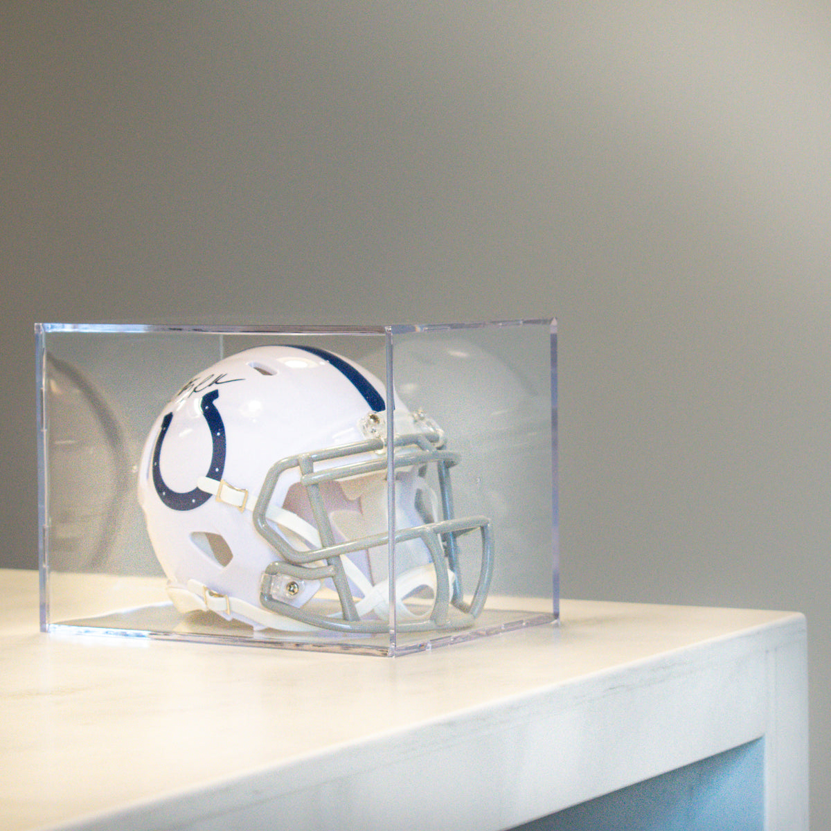 BCW Mini Helmet Showcase - UV – in-use view