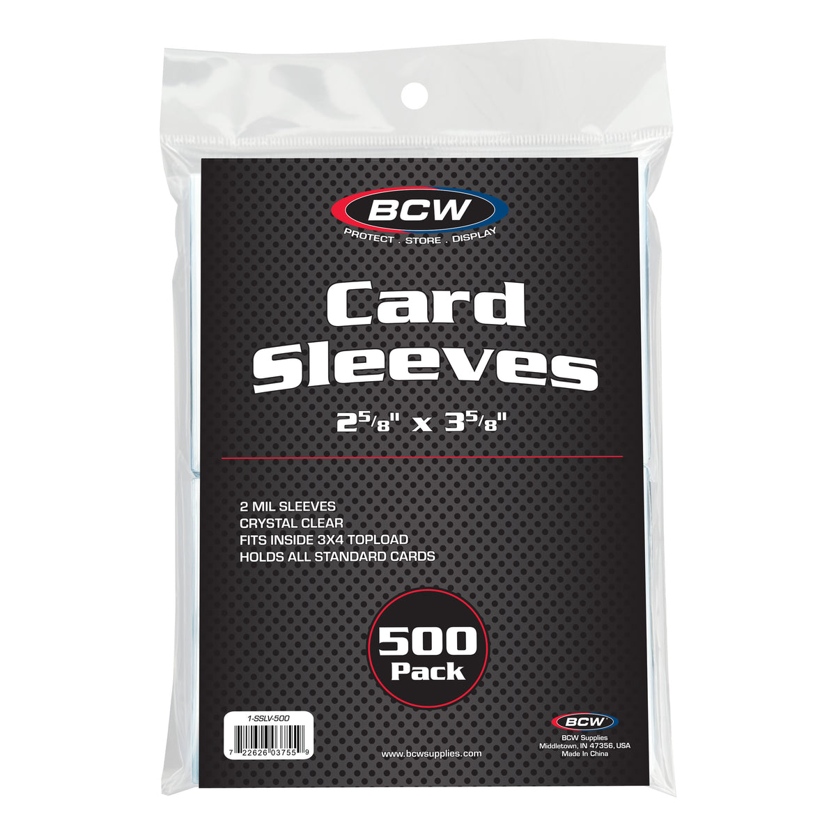 BCW Standard Card Sleeves - 500 Pack – front product view