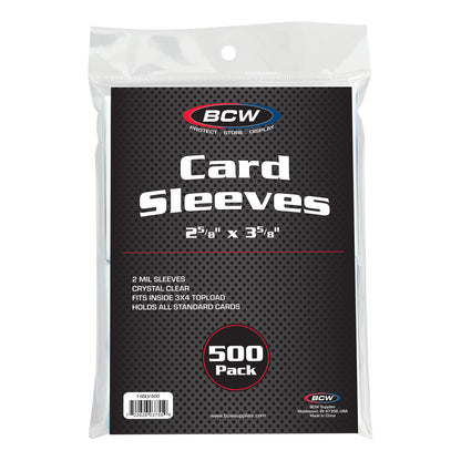 BCW Standard Card Sleeves - 500 Pack – front product view