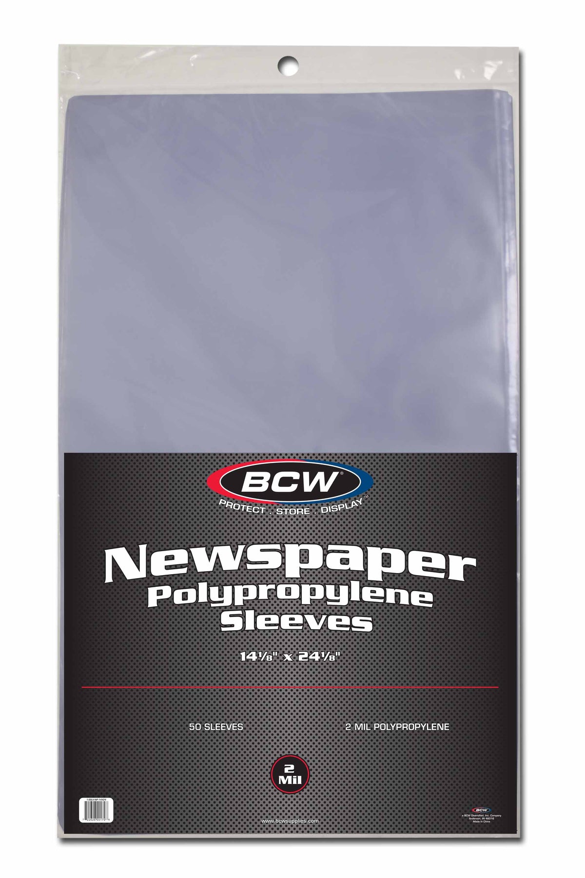 BCW Newspaper Sleeves - 14 x 24 – front product view