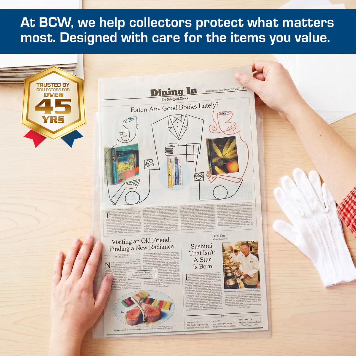 BCW Newspaper Sleeves - 14 x 24 – front product view