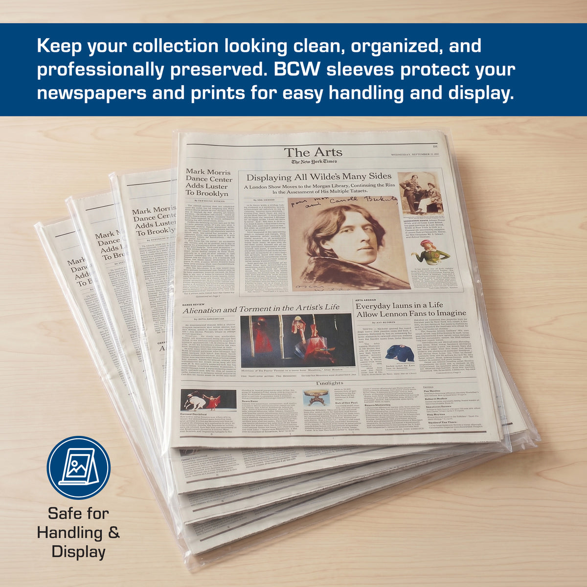 BCW Newspaper Sleeves - 14 x 24 – front product view
