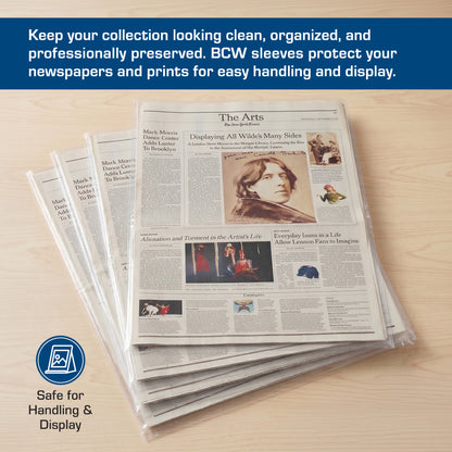 BCW Newspaper Sleeves - 14 x 24 – front product view