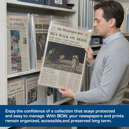 BCW Newspaper Sleeves - 14 x 24 – front product view