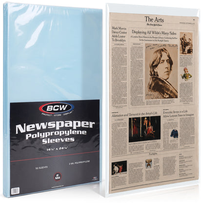 BCW Newspaper Sleeves - 14 x 24 – front product view