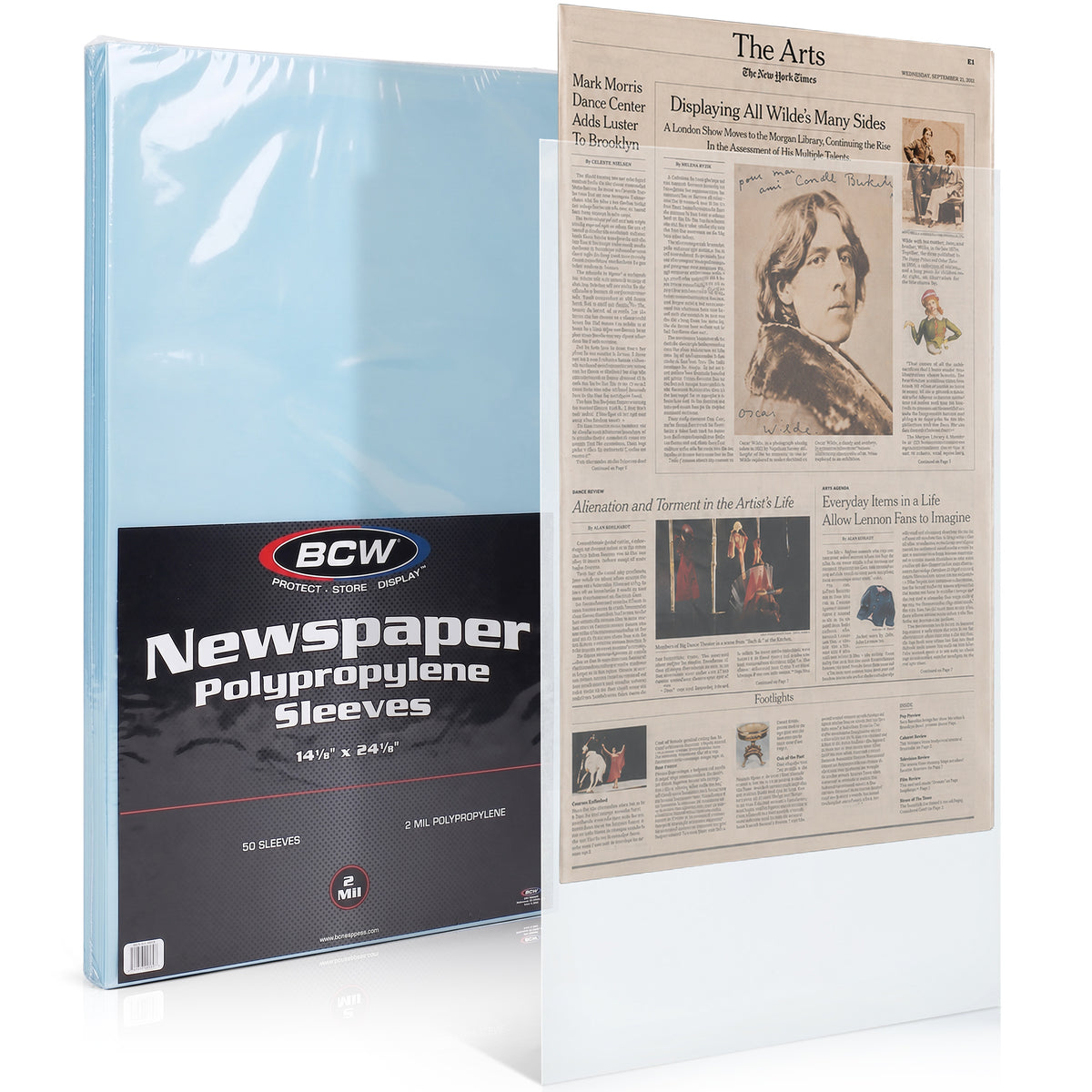BCW Newspaper Sleeves - 14 x 24 – front product view