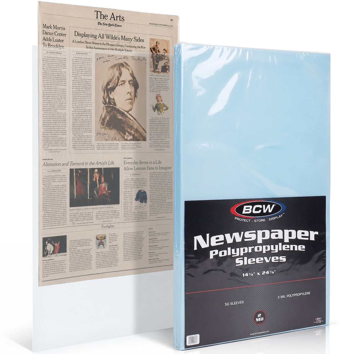 BCW Newspaper Sleeves - 14 x 24 – front product view