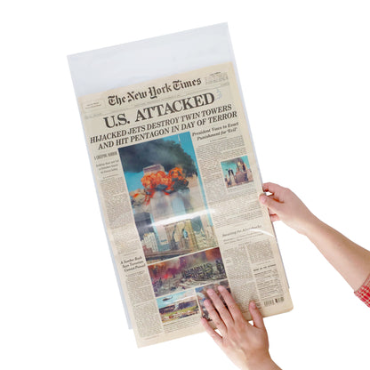BCW Newspaper Sleeves - 14 x 24 – in-use view